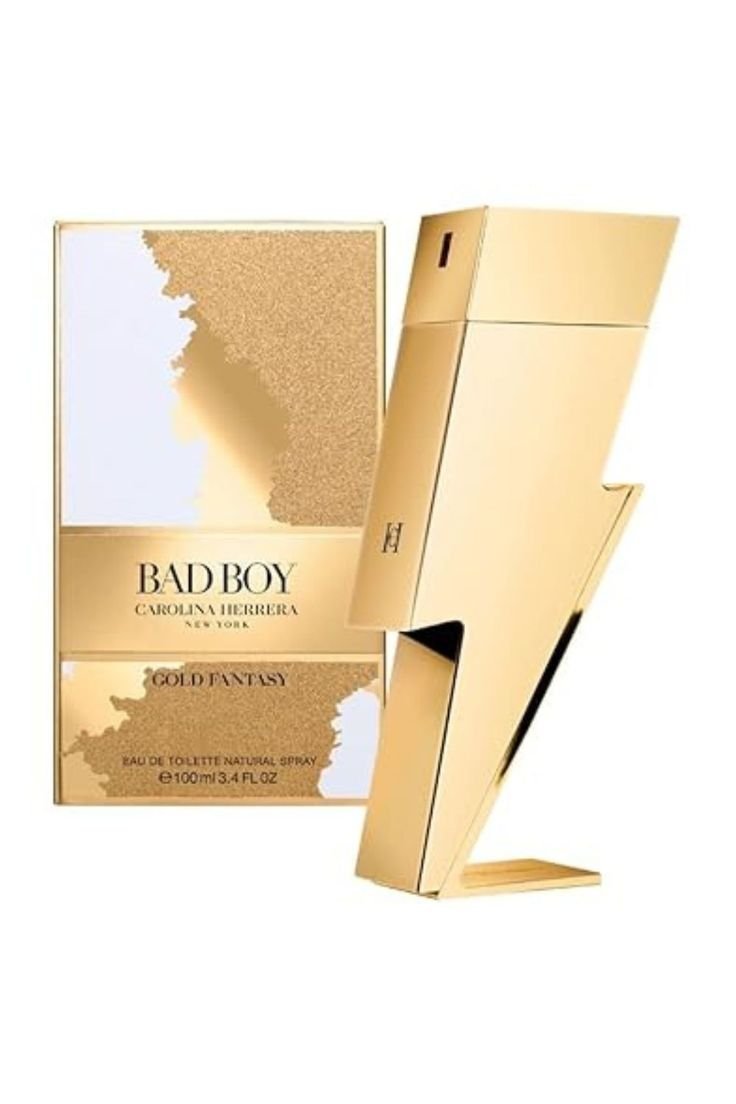 1777fe5f0af6347d7c12c28372fdc4c0.jpg Carolina Herrera Bad Boy Gold Fantasy EDT 100ml For Men - Image 1