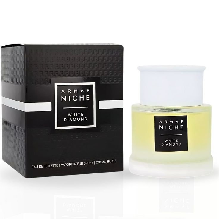 5cd2d56d984ddbbf76d0652db7575a22.jpg Armaf Niche White Diamond EDP 90ml For Men - Image 1