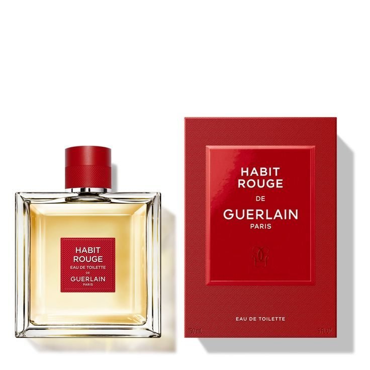 92f23711f53fc42079d5325b8d491673.jpg Guerlain Habit Rouge Parfum De Guerlain 100ml For Men - Image 1